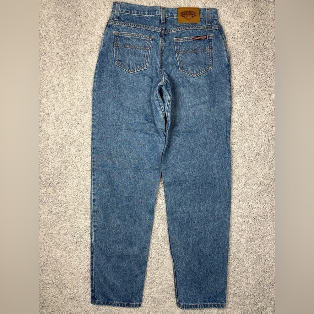 Diamond Cut Jeans Womens 8 Vintage Union Made USA Cotton Relaxed Fit Traditional - Picture 5 of 5